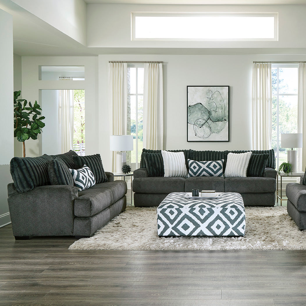 Onyx Grove Sofa and Loveseat