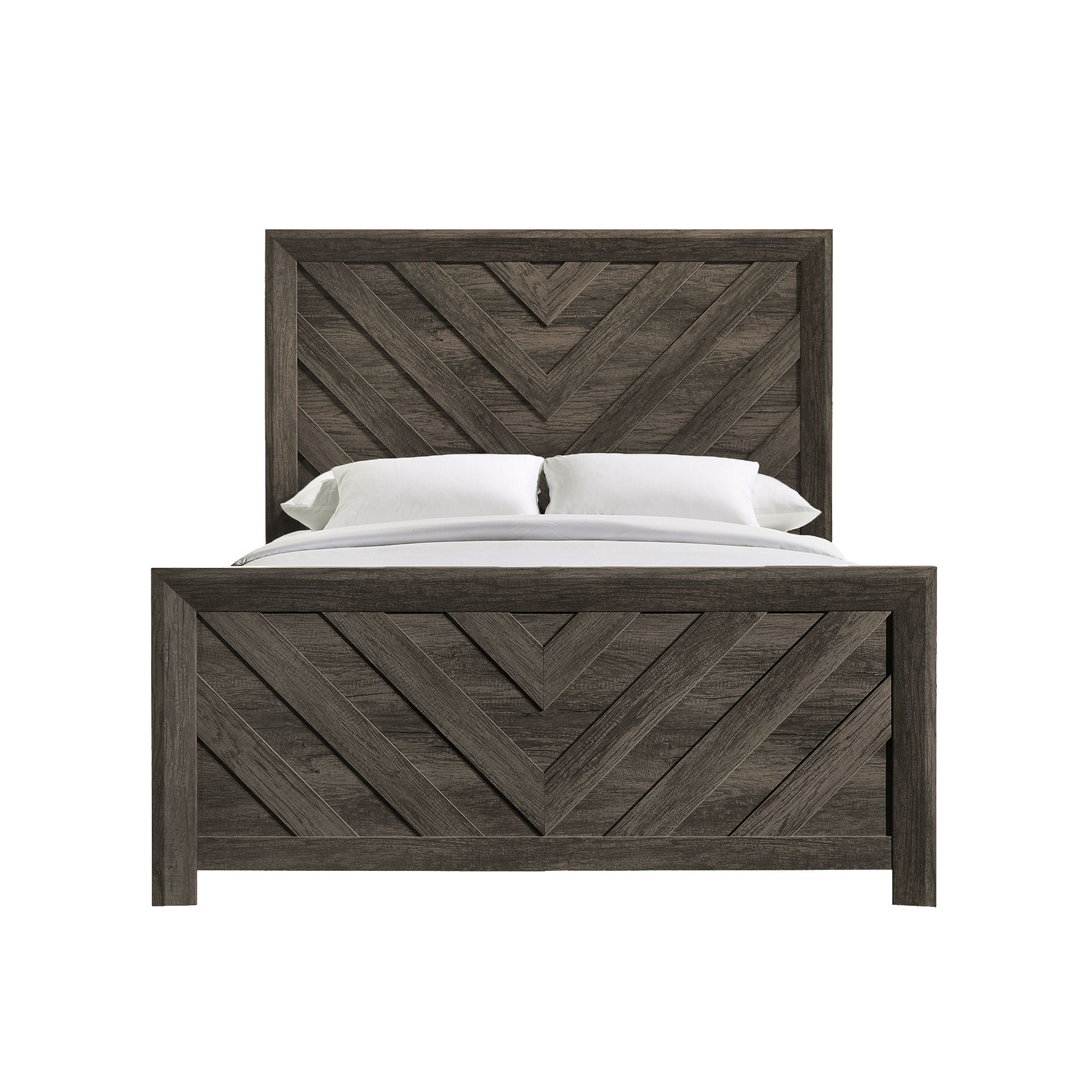 Eleanor King Panel Bed with Mirrored Dresser