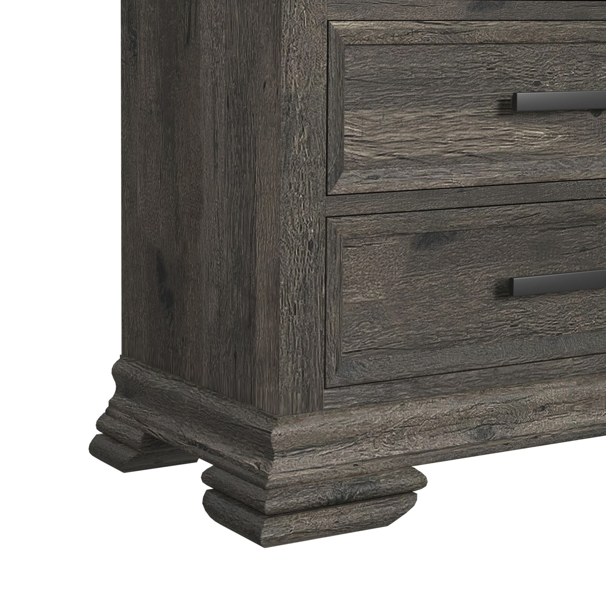 Park Ridge Queen Panel Bed with Mirrored Dresser