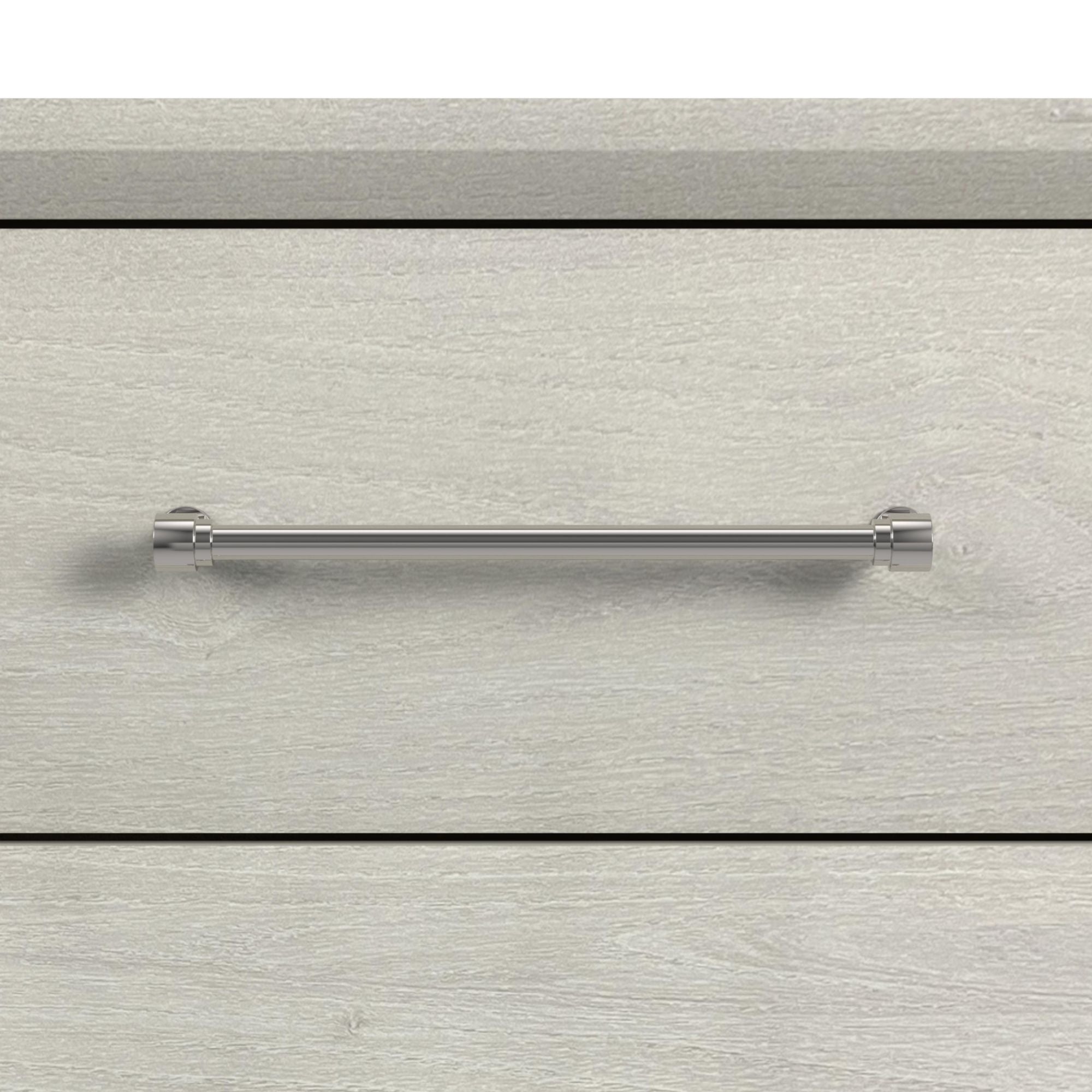 Westland King Upholstered Bed with Mirrored Dresser