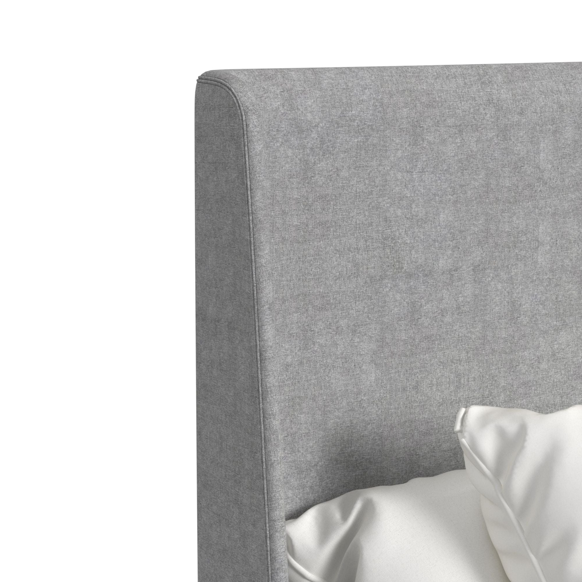 Westland King Upholstered Bed with Mirrored Dresser