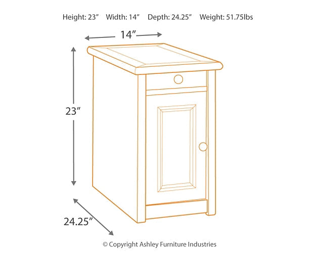 Bolanburg Chairside End Table - Two-tone