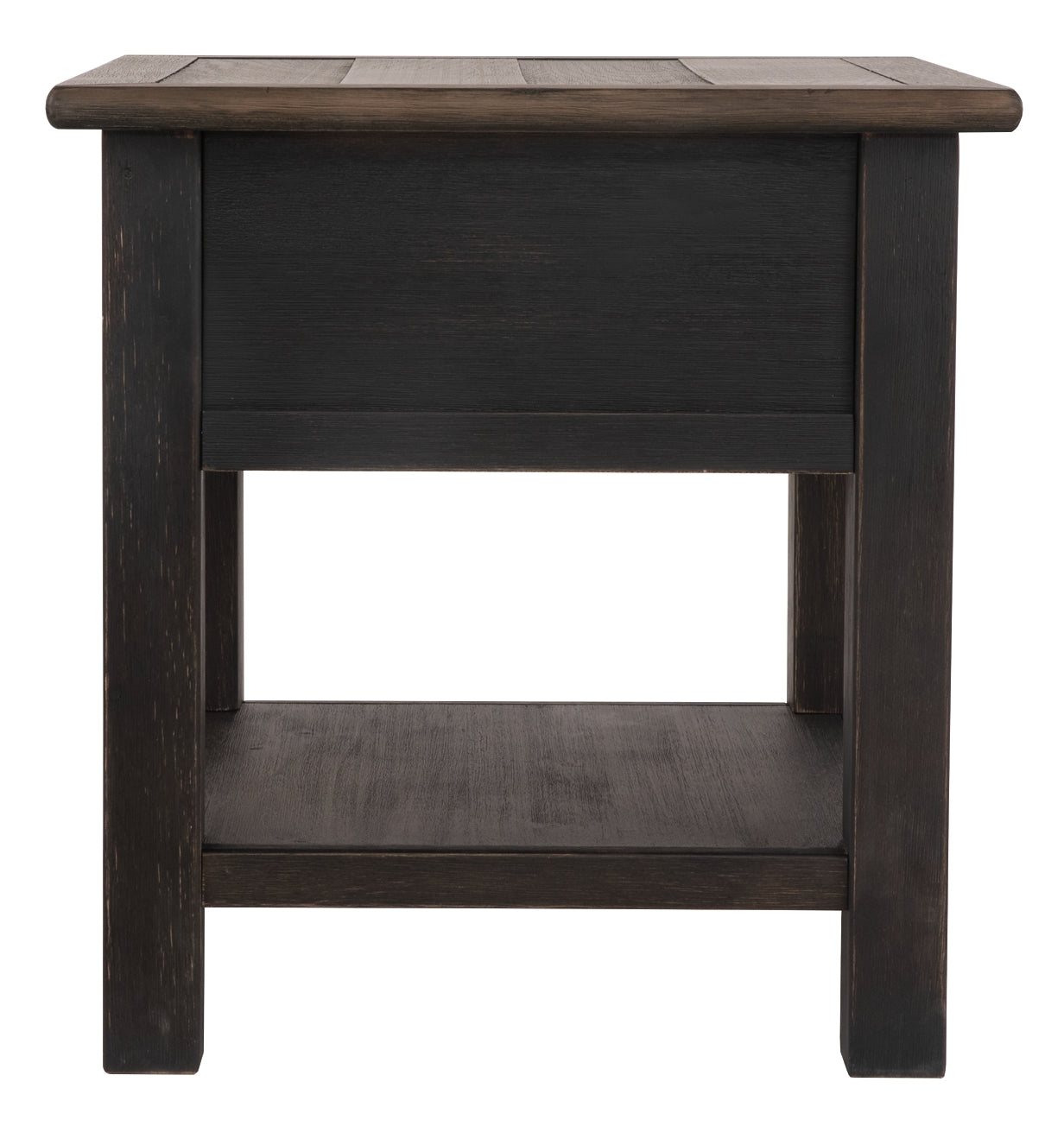 Tyler Creek End Table - Grayish Brown/Black