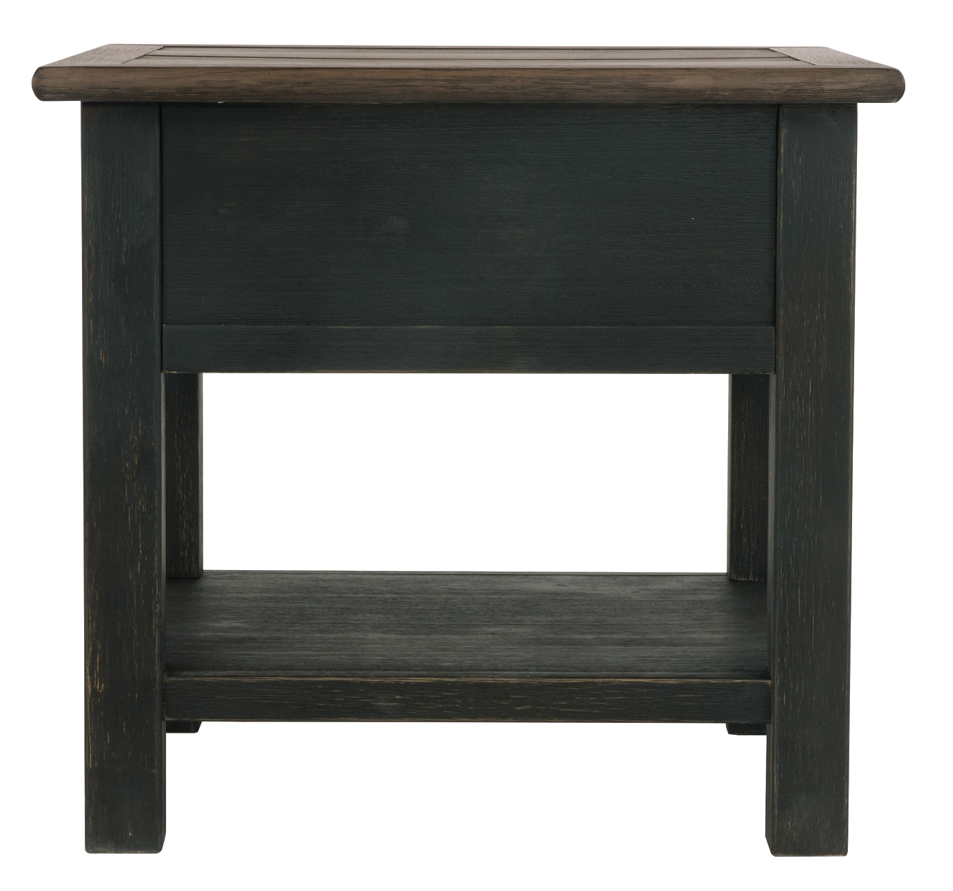 Tyler Creek End Table - Grayish Brown/Black