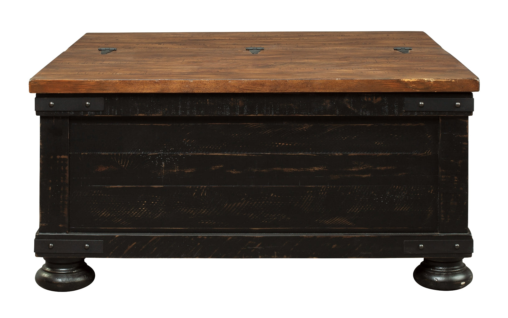 Valebeck Lift Top Coffee Table - Black/Brown