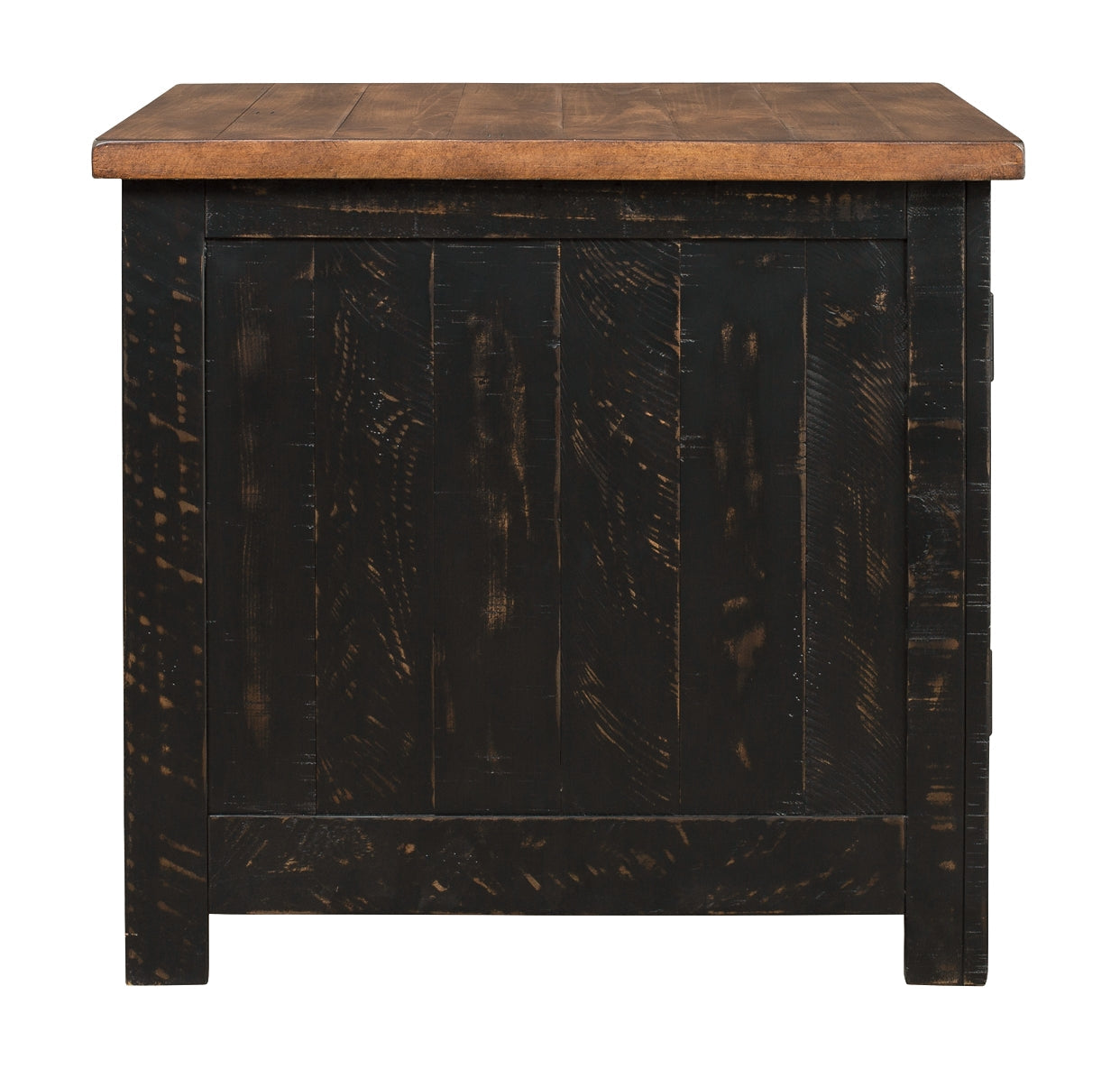 Valebeck End Table - Black/Brown