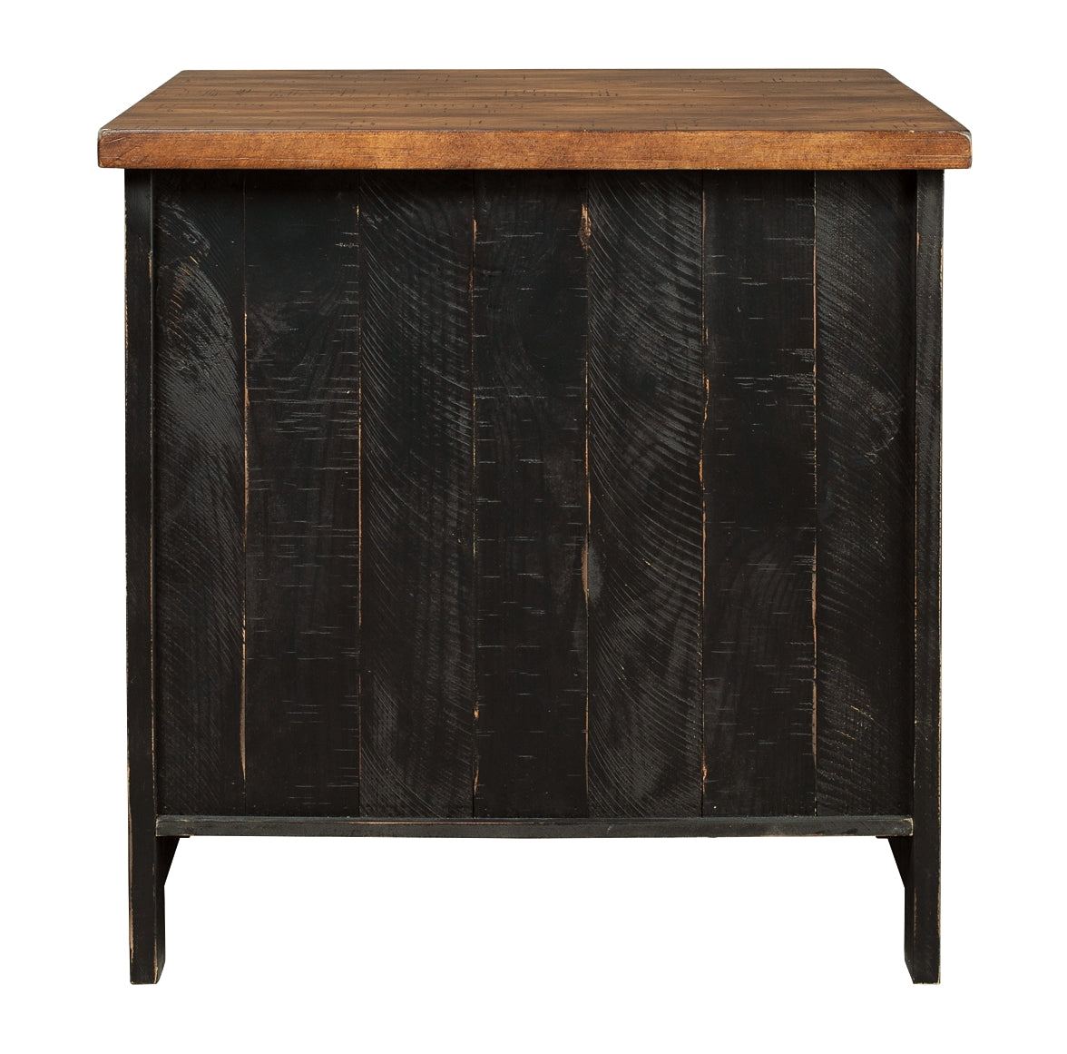 Valebeck End Table - Black/Brown