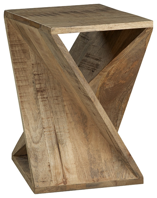 Zalemont Accent Table - Distressed Brown