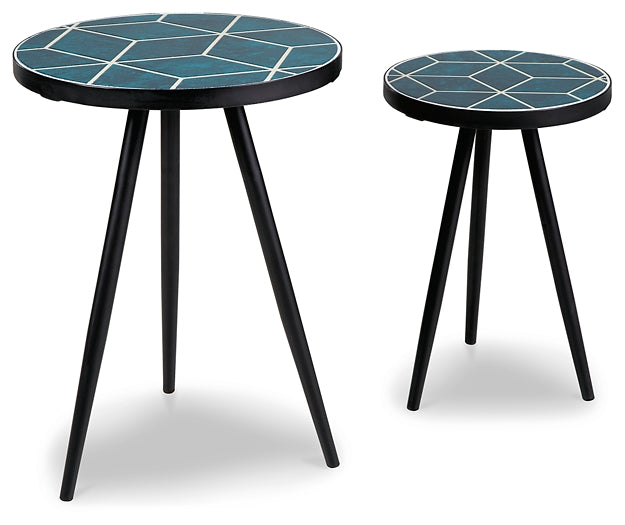 Clairbelle Accent Table (2-Piece) - Teal