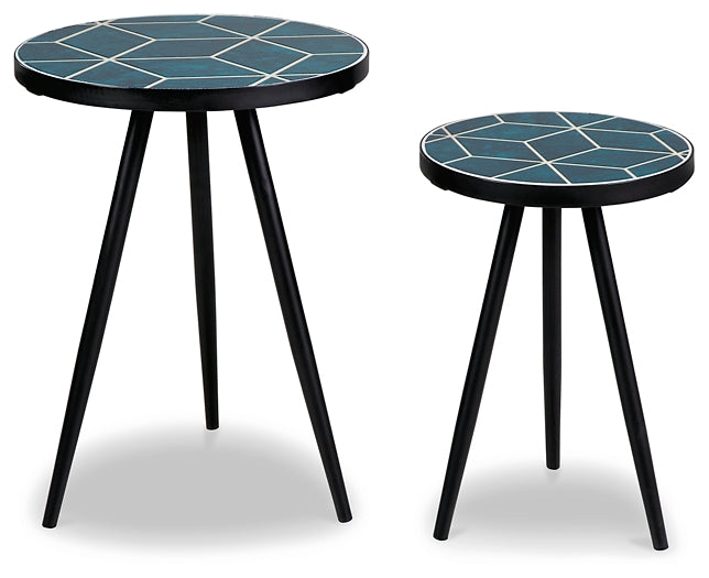 Clairbelle Accent Table (2-Piece) - Teal