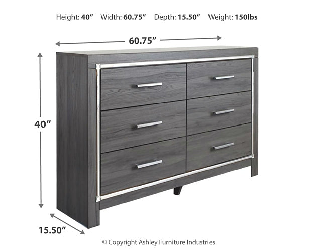 Lodanna Full Upholstered Panel Headboard Bed with Mirrored Dresser