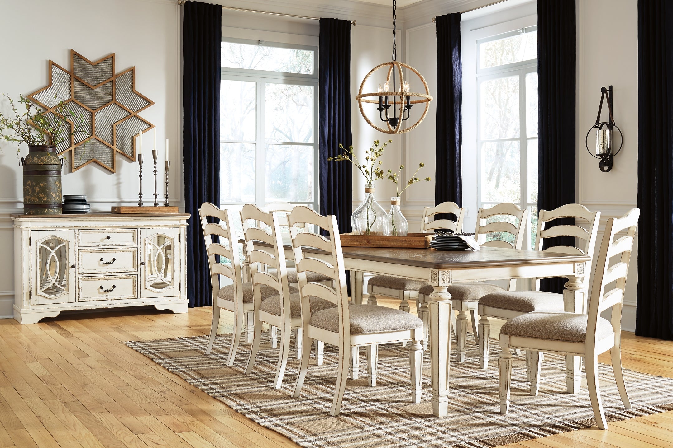 Realyn 9-Pc Dining Set