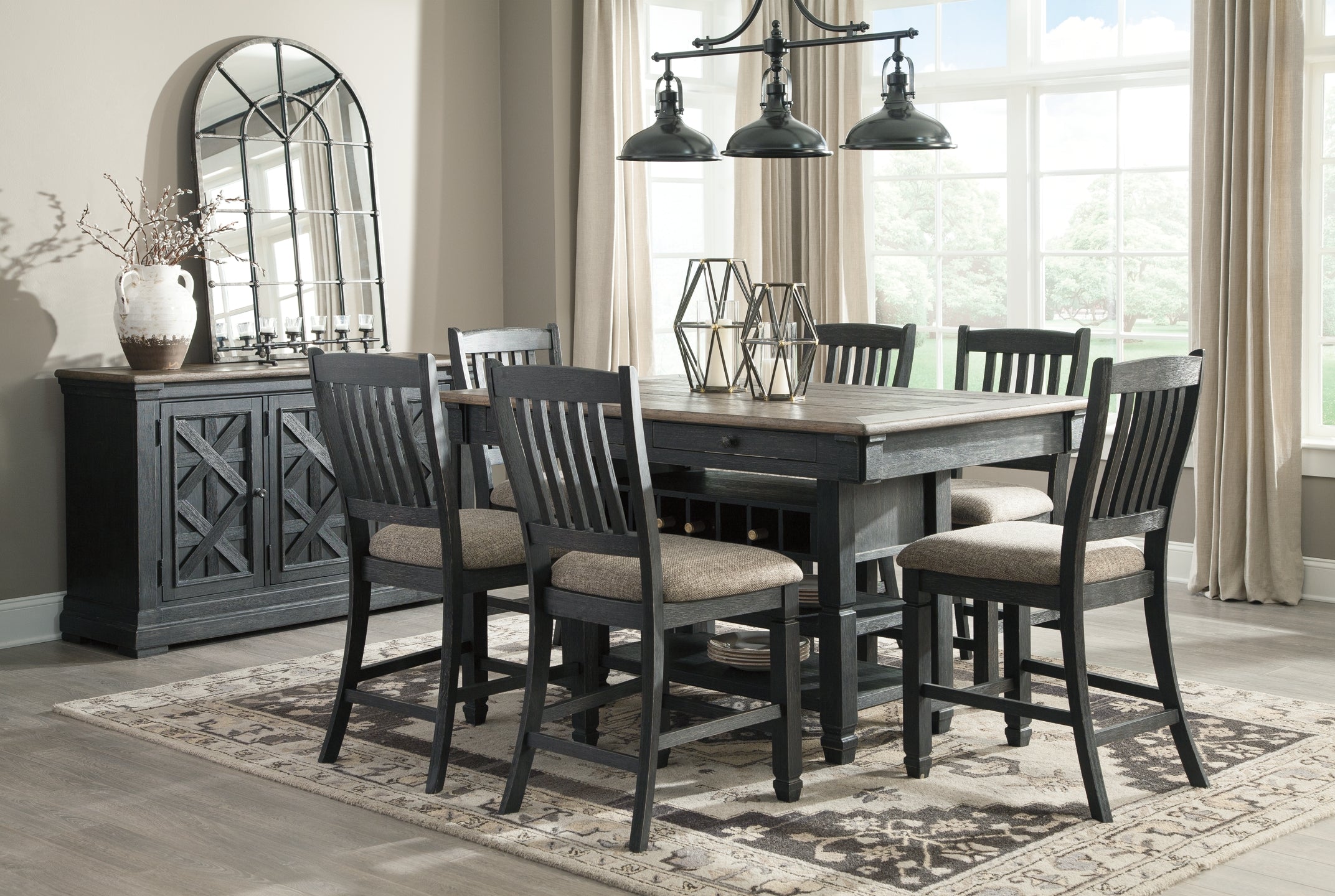 Tyler Creek 7-Pc Counter Height Dining Set