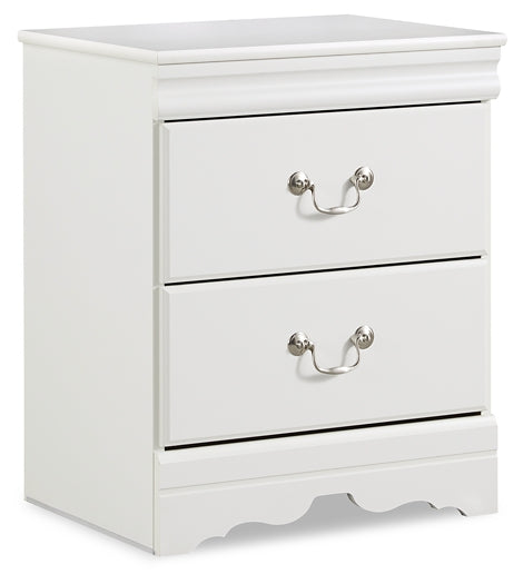 Anarasia Full Sleigh Headboard Bed with Mirrored Dresser, Chest and Nightstand