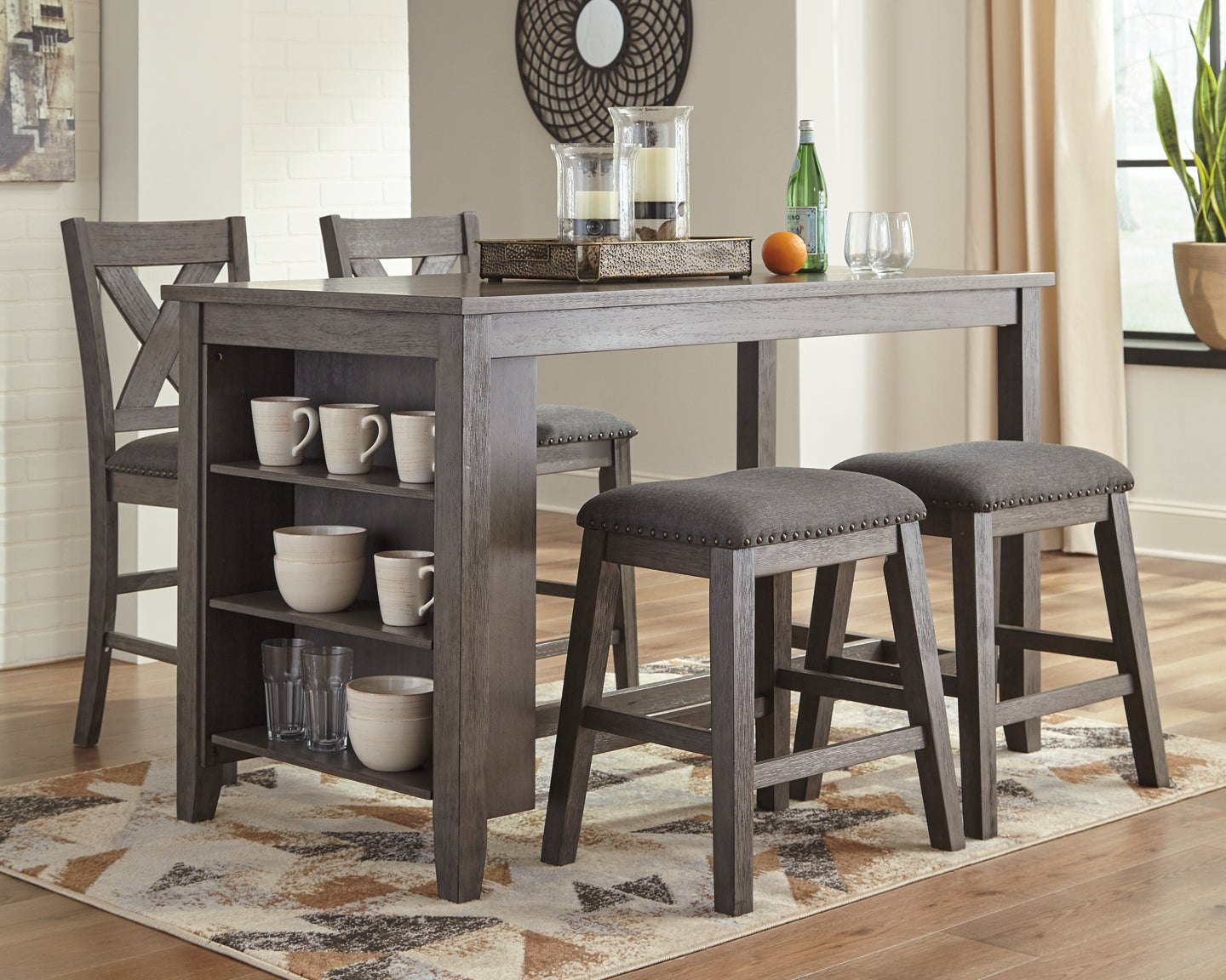 Caitbrook 5-Pc Counter Height Dining Set