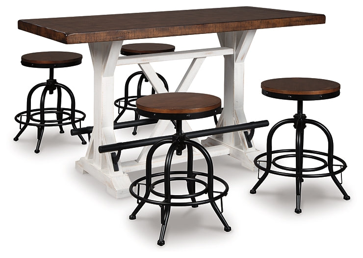 Valebeck 5-Pc Counter Height Dining Set