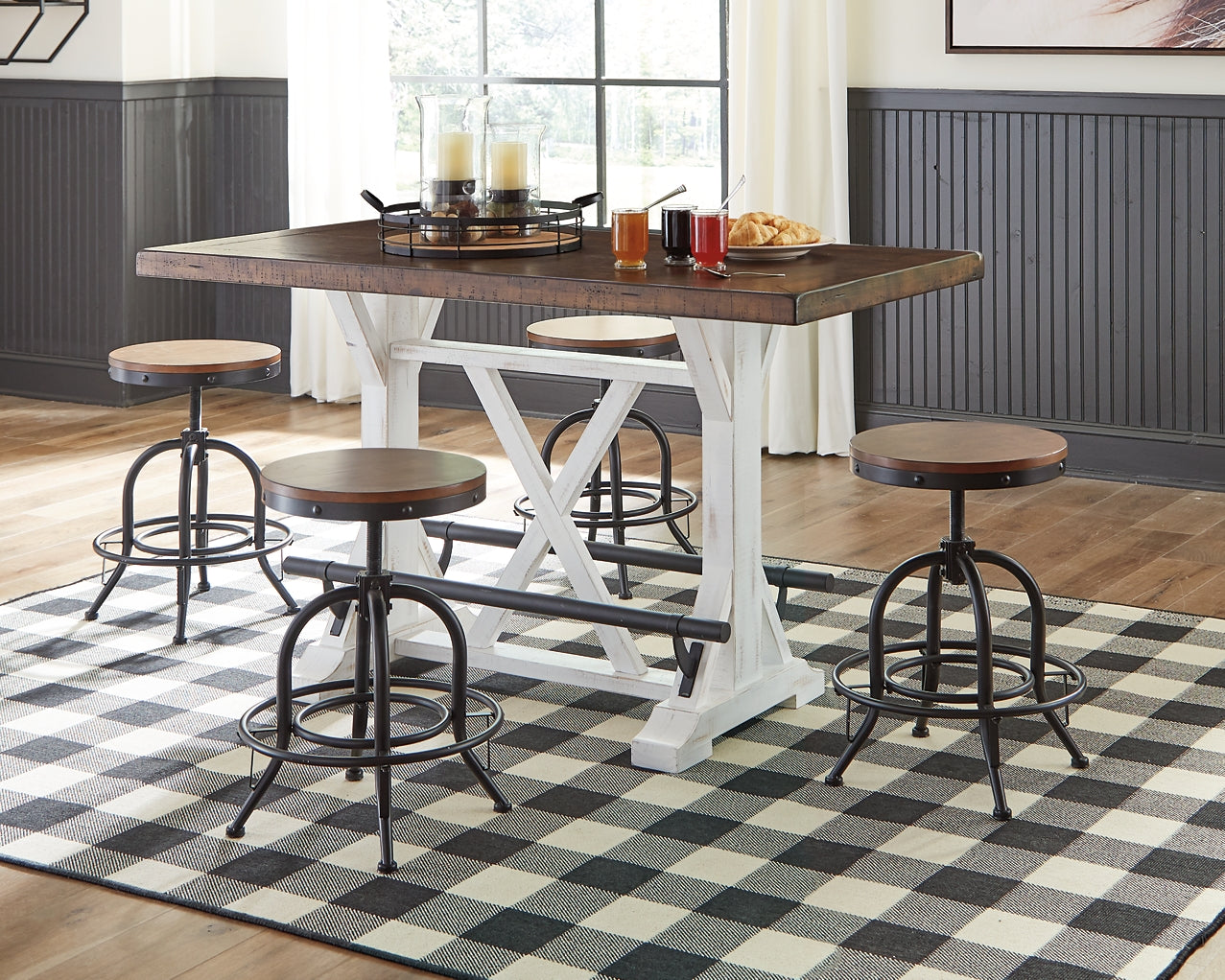 Valebeck 5-Pc Counter Height Dining Set