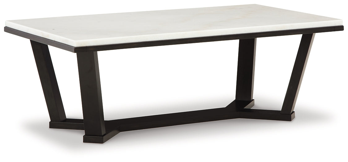 Fostead Coffee Table - White/Espresso