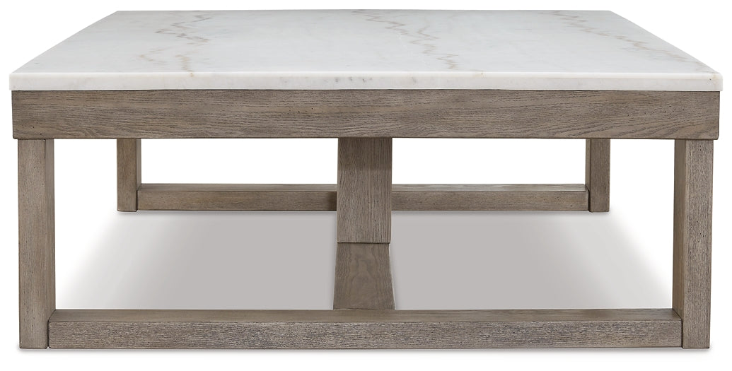 Loyaska Coffee Table - Brown/Ivory