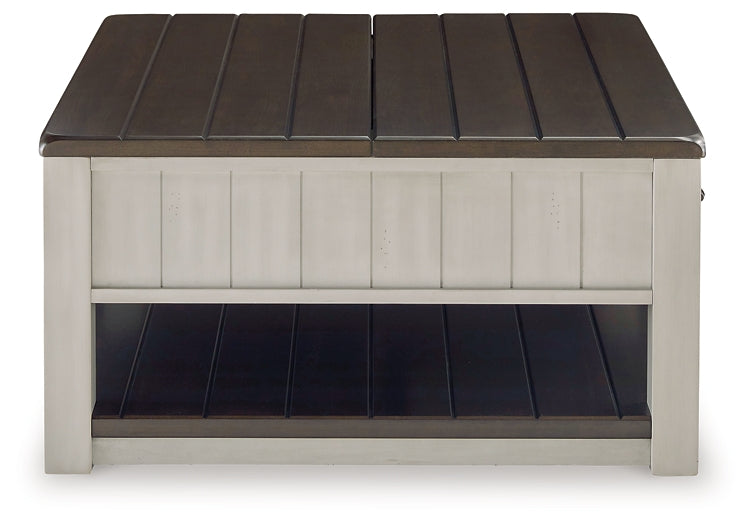 Darborn Lift Top Coffee Table - Gray/Brown