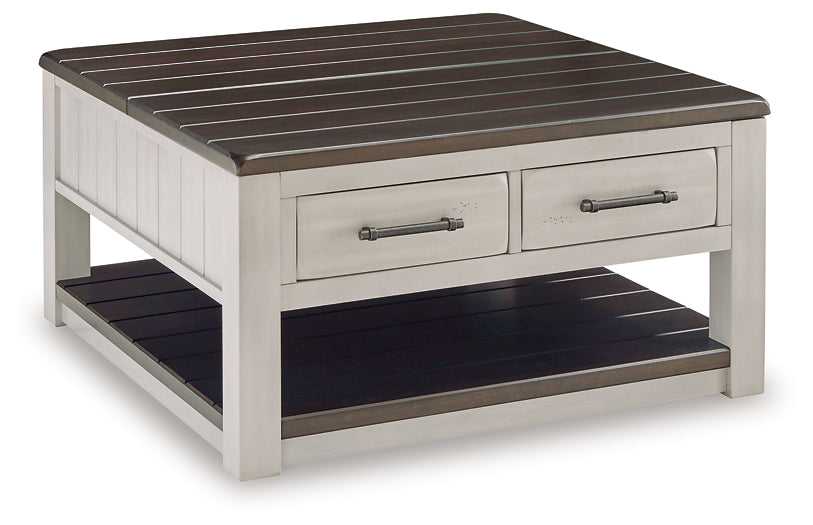 Darborn Lift Top Coffee Table - Gray/Brown