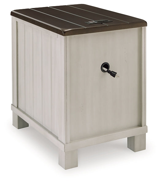 Darborn Chairside End Table - Gray/Brown