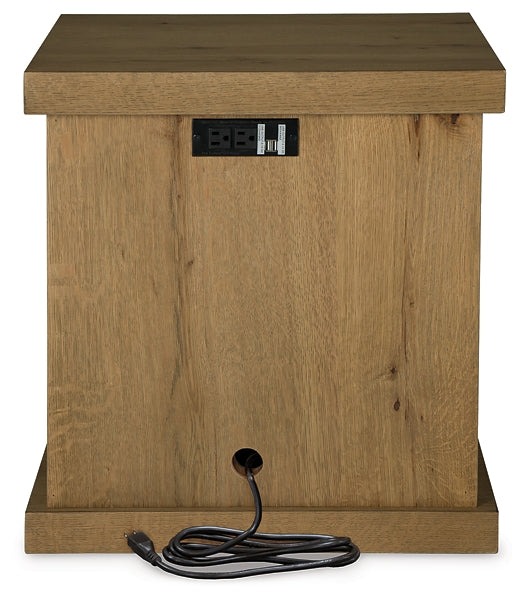 Brinstead Chairside End Table - Light Brown