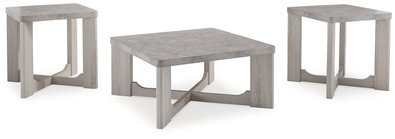 Garnilly 3-Piece Table Set - Whitewash