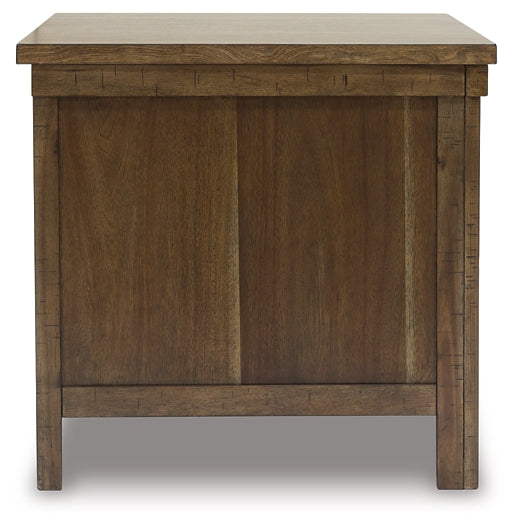 Moriville End Table - Grayish Brown