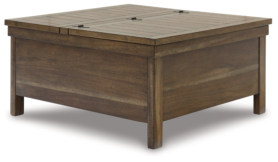 Moriville Lift Top Coffee Table - Grayish Brown