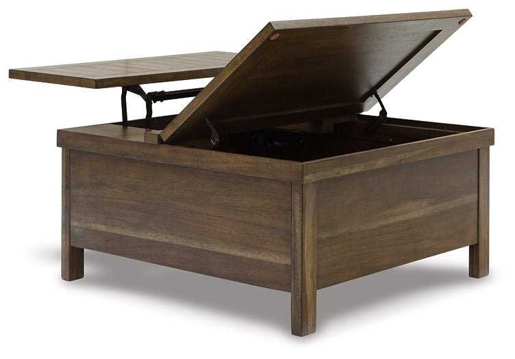 Moriville Lift Top Coffee Table - Grayish Brown