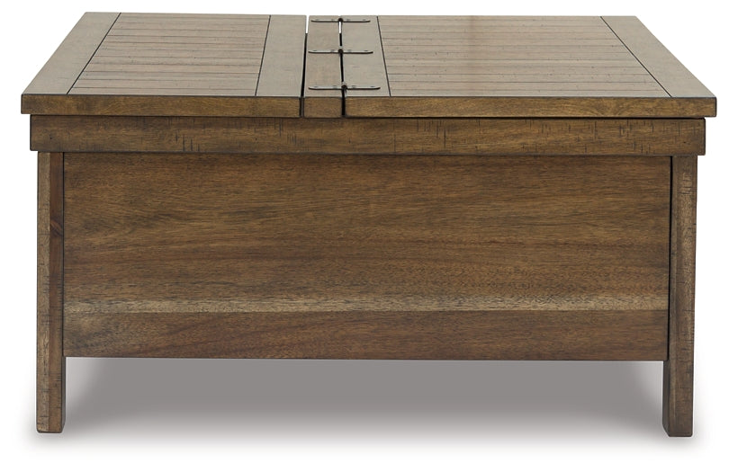 Moriville Lift Top Coffee Table - Grayish Brown