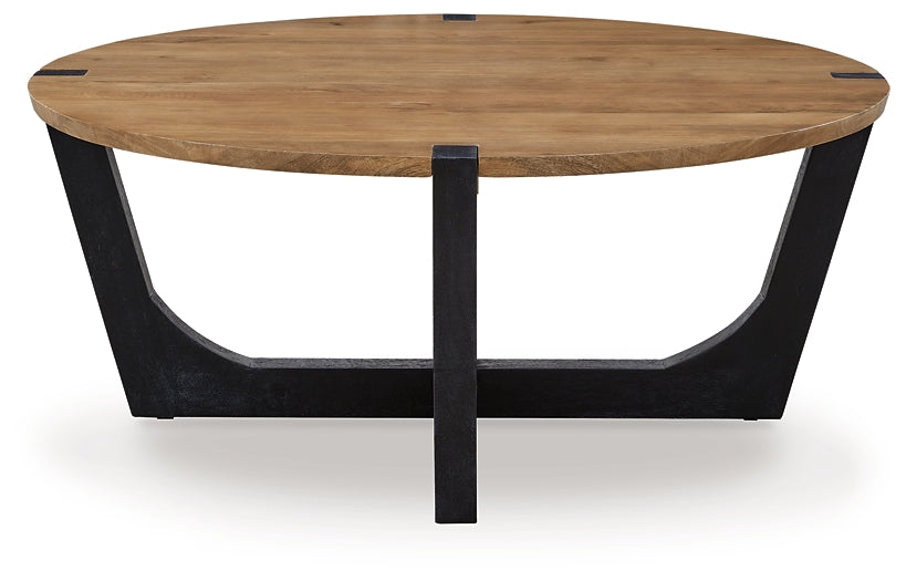 Hanneforth Coffee Table - Brown/Black