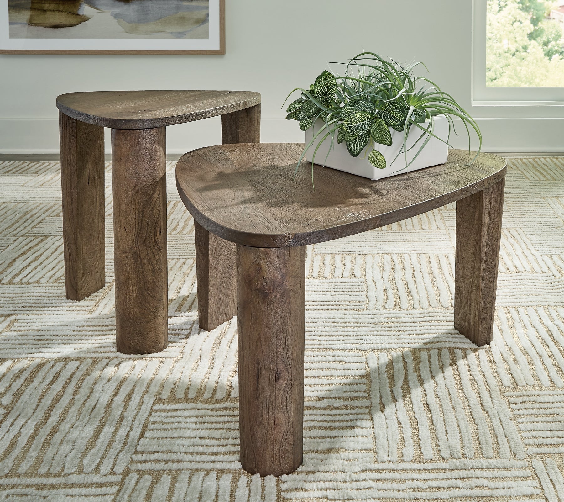 Reidport 2-Piece Coffee Table Set - Grayish Brown