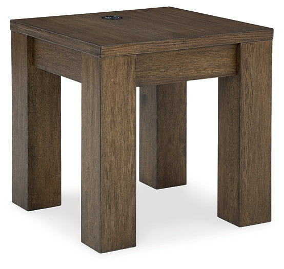 Rosswain End Table - Warm Brown