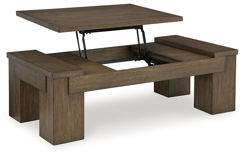 Rosswain Lift Top Coffee Table - Warm Brown