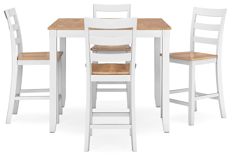 Gesthaven 5-Pc Counter Height Dining Set