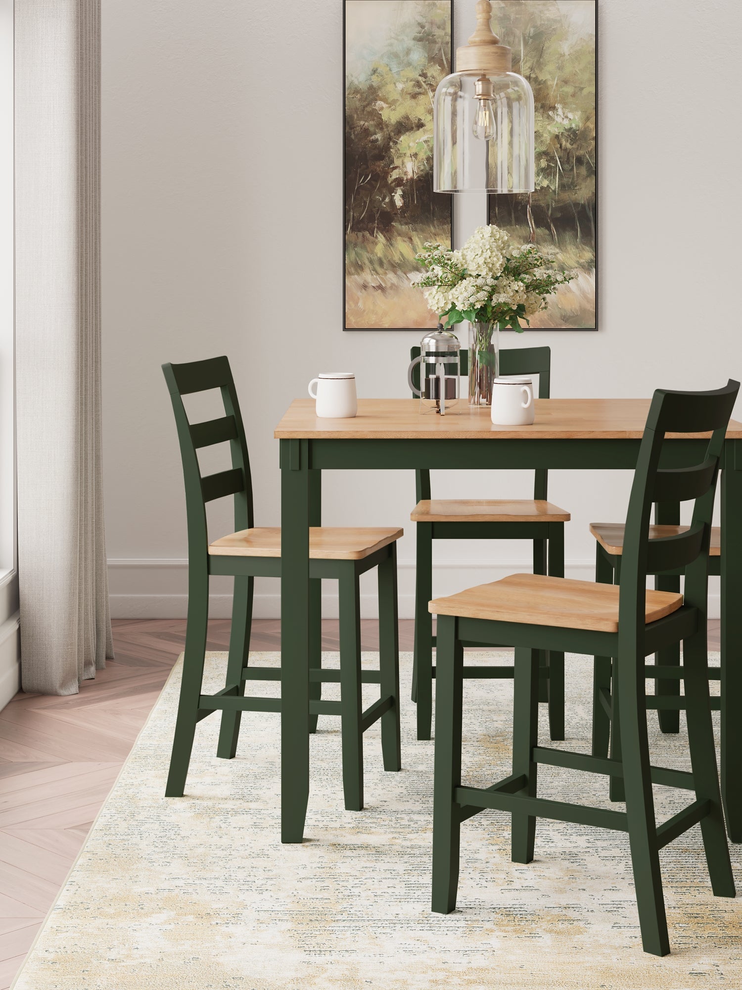 Gesthaven 5-Pc Counter Height Dining Set