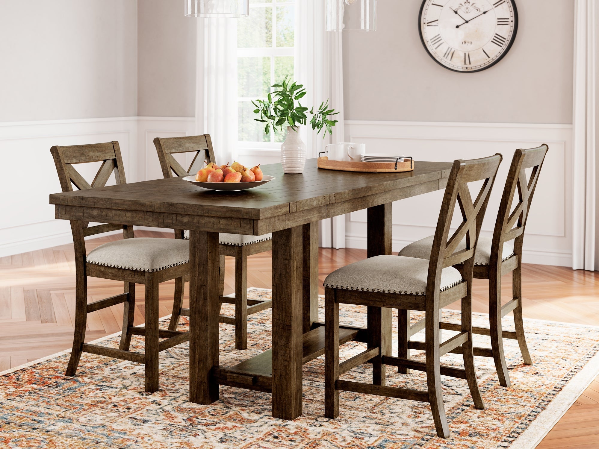 Moriville 5-Pc Counter Height Dining Set