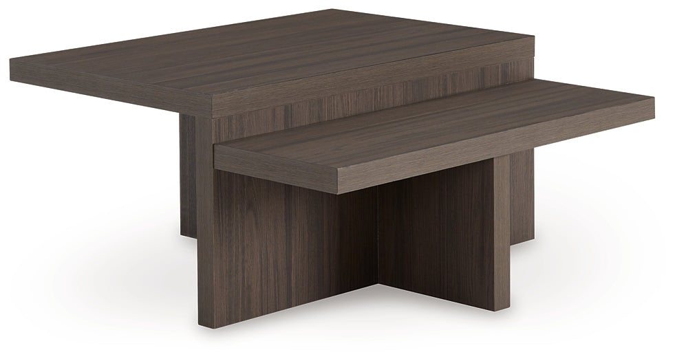 Zendex 2-Piece Table Set - Brown
