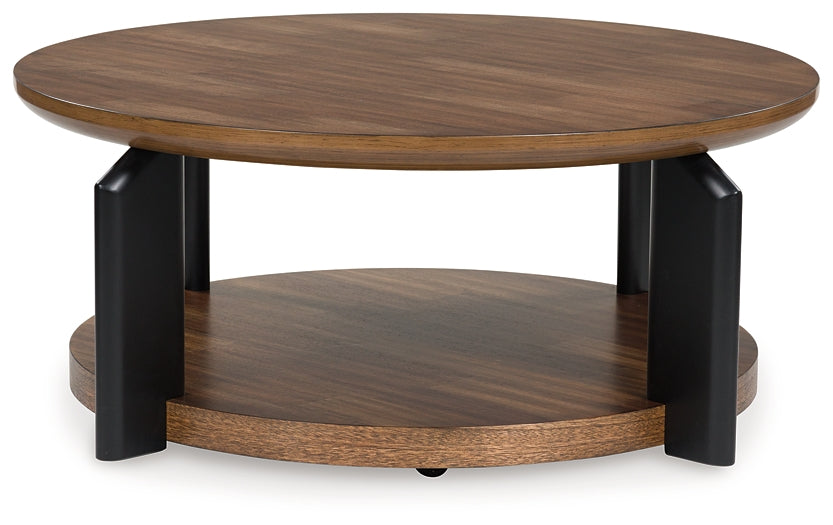 Kraeburn Coffee Table - Brown/Black