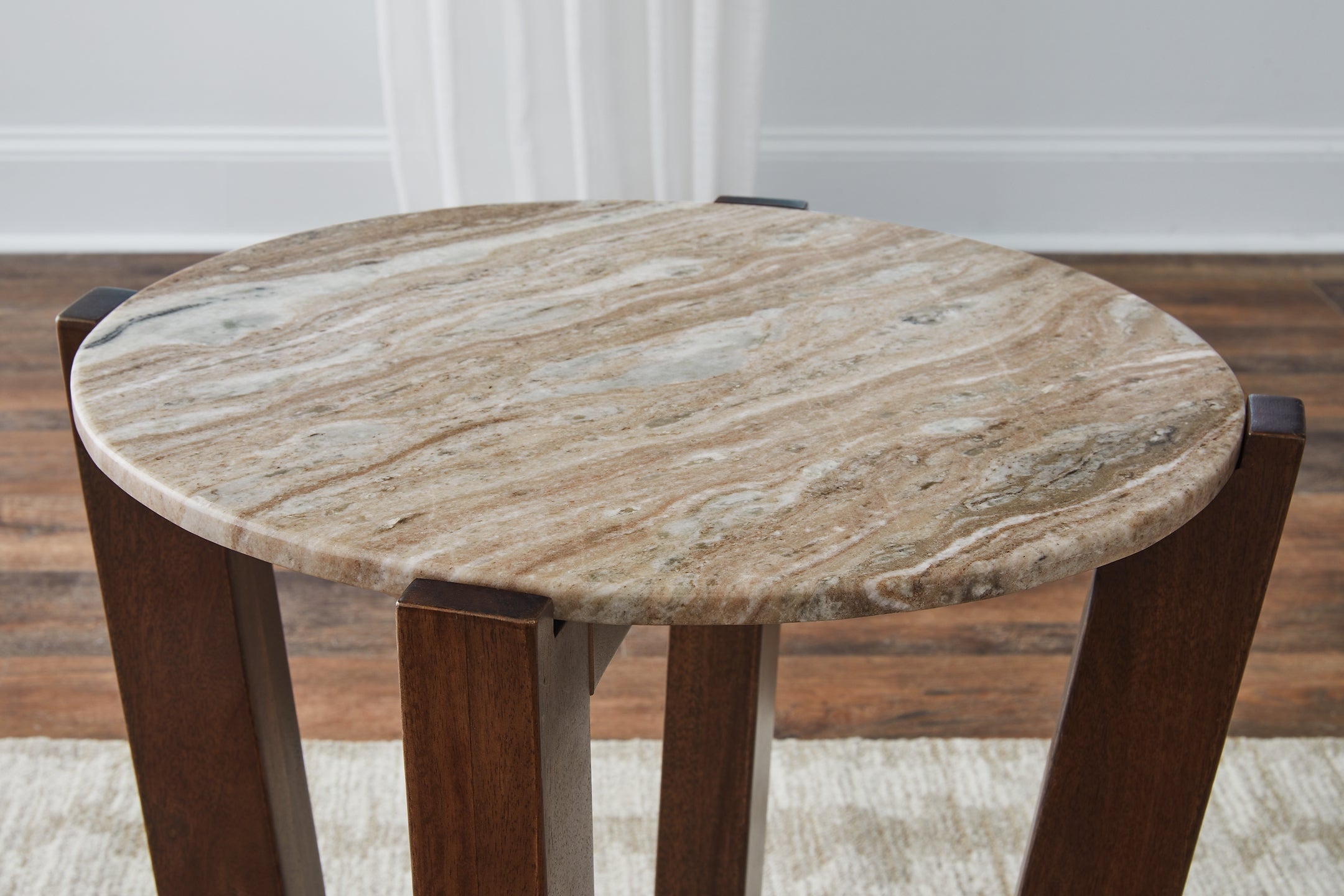 Tanidore End Table - Warm Brown