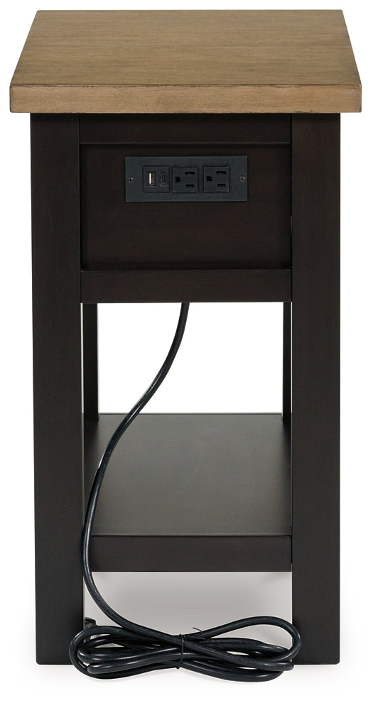 Drazmine Chairside End Table - Brown