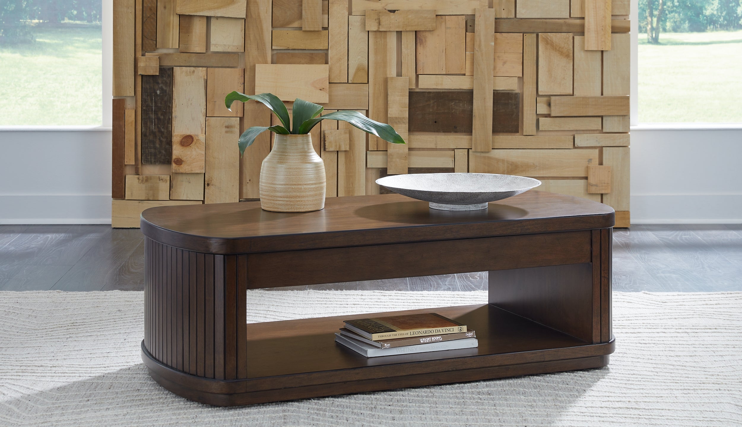 Korestone Lift Top Coffee Table - Dark Brown