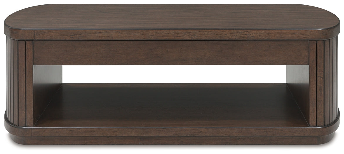 Korestone Lift Top Coffee Table - Dark Brown