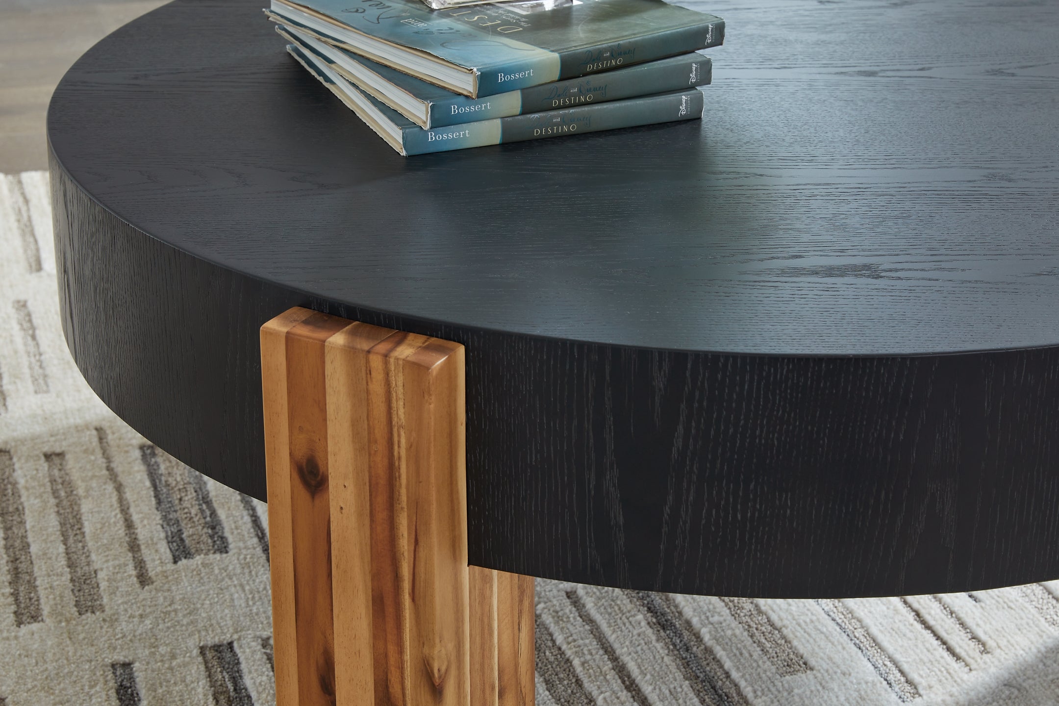 Breenmore 2-Piece Table Set - Black/Natural