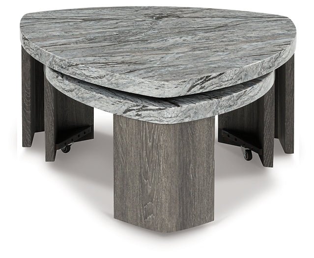 Surmour Stacked Coffee Table - Gray/Brown