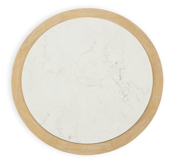 Camdill Coffee Table - Light Brown/White
