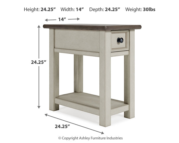 Bolanburg Chairside End Table - Two-tone