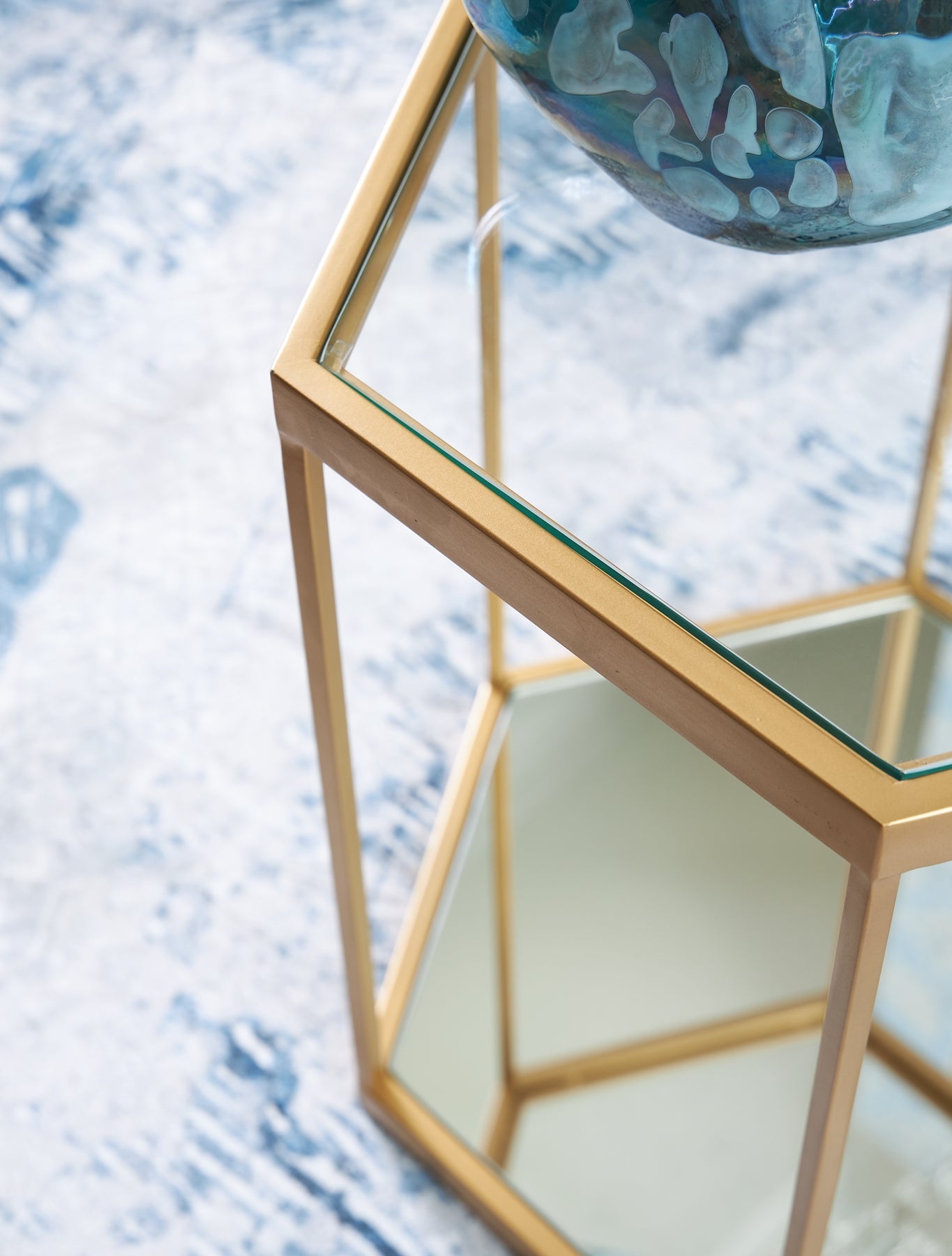 Veerwick Accent Coffee Table - Gold Finish